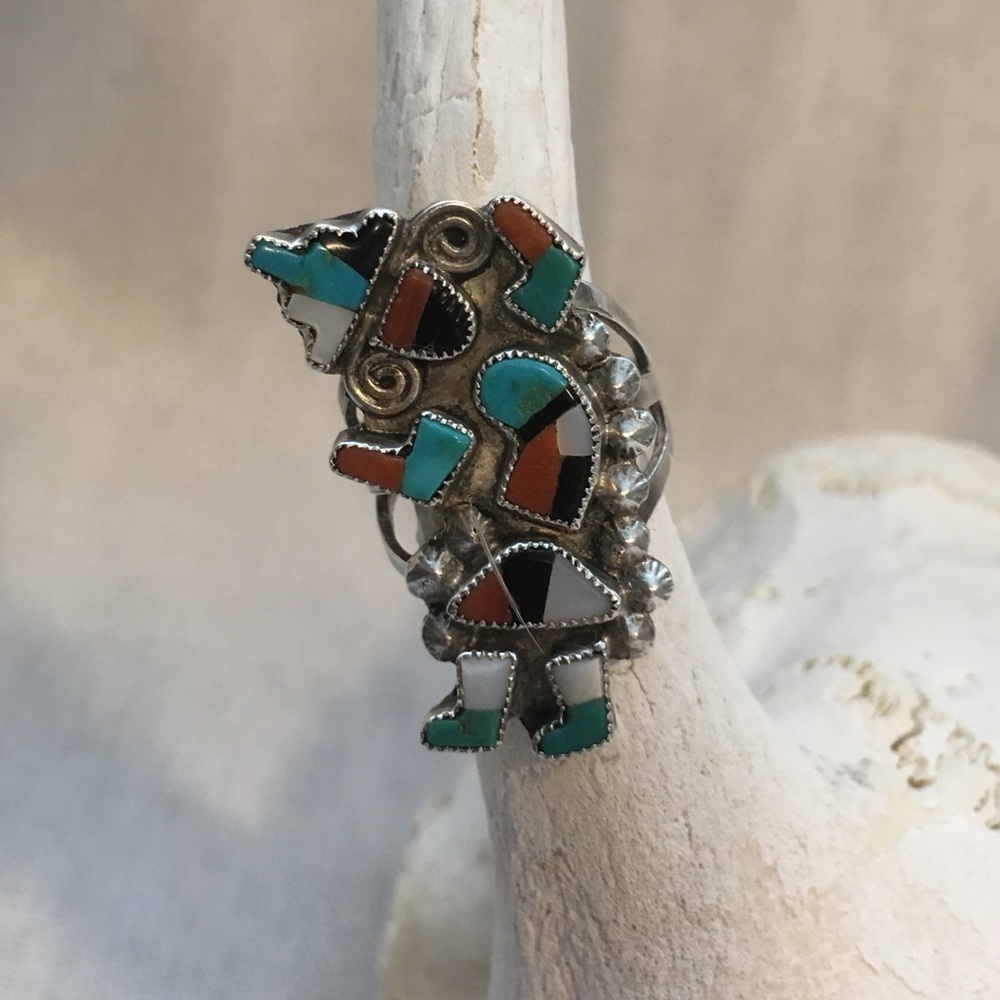 Vintage Zuni Kachina ring
